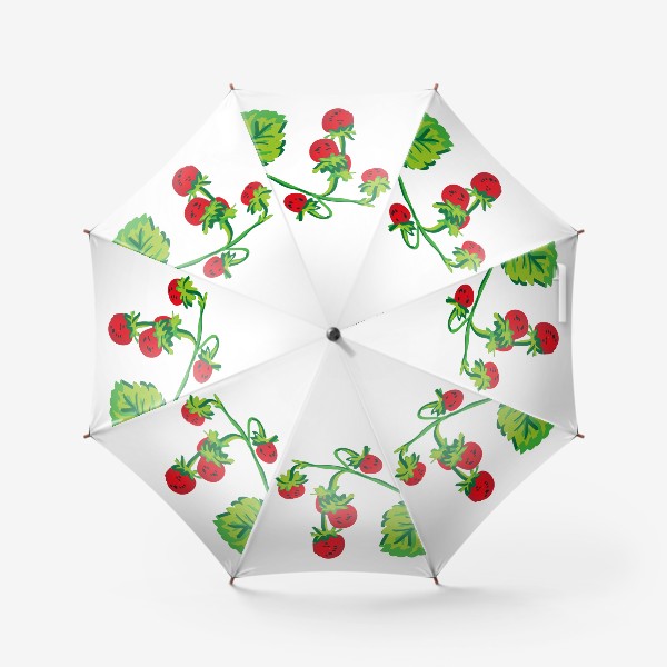 Зонт «скетч красной ягоды земляники»