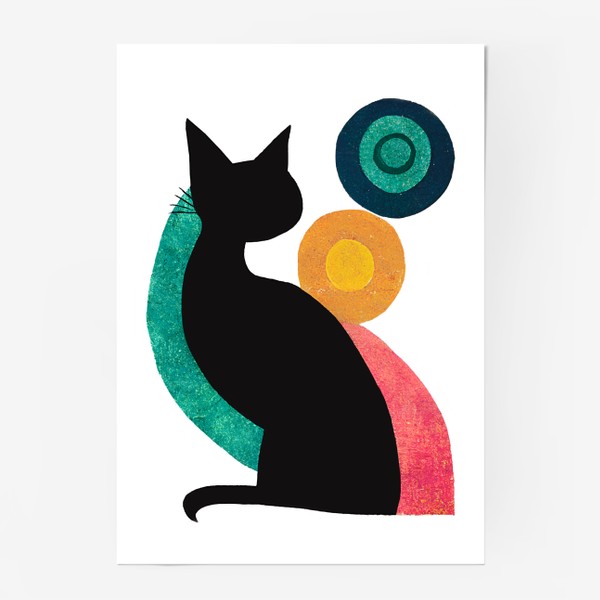 Постер «Абстракция Кот»