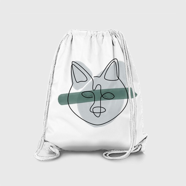 Рюкзак «Абстрактный серый кот»