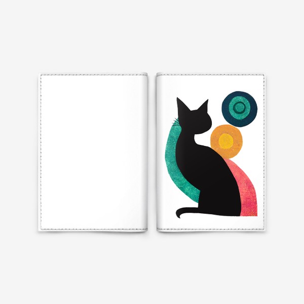 Обложка для паспорта «Абстракция Кот»