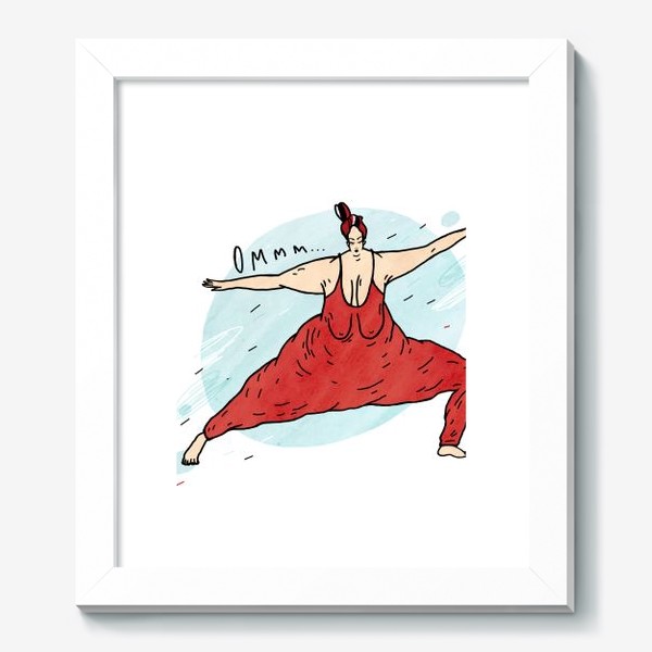 Картина «yoga girl. девушки и йога.»