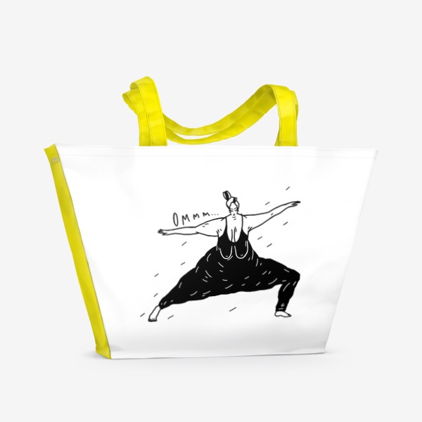 Пляжная сумка «йога.yoga girl»