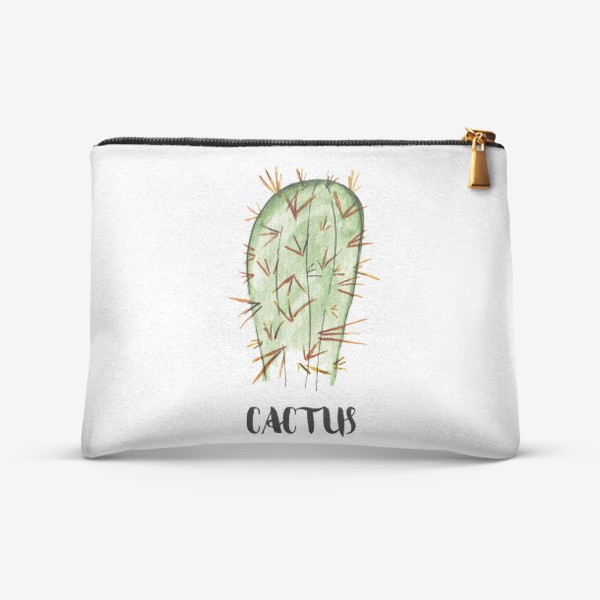Косметичка «Кактус акварелью cactus»