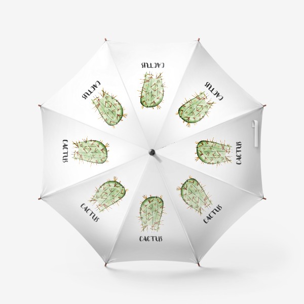 Зонт «Кактус акварелью cactus»