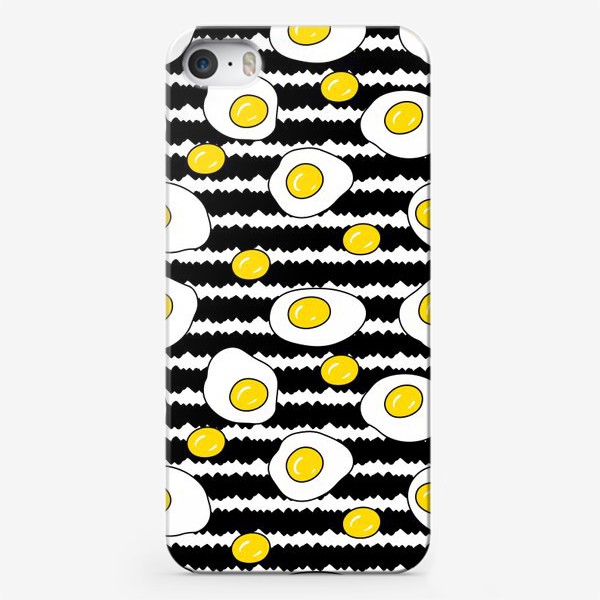 Чехол iPhone «Яичница, полоски»
