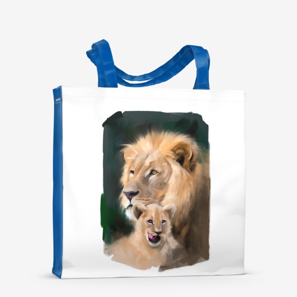 Сумка-шоппер «Лев и львёнок »
