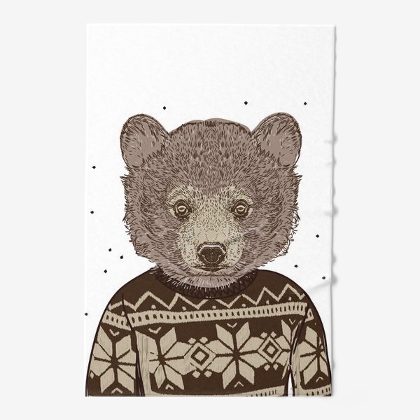 Полотенце «Медведь в свитере»