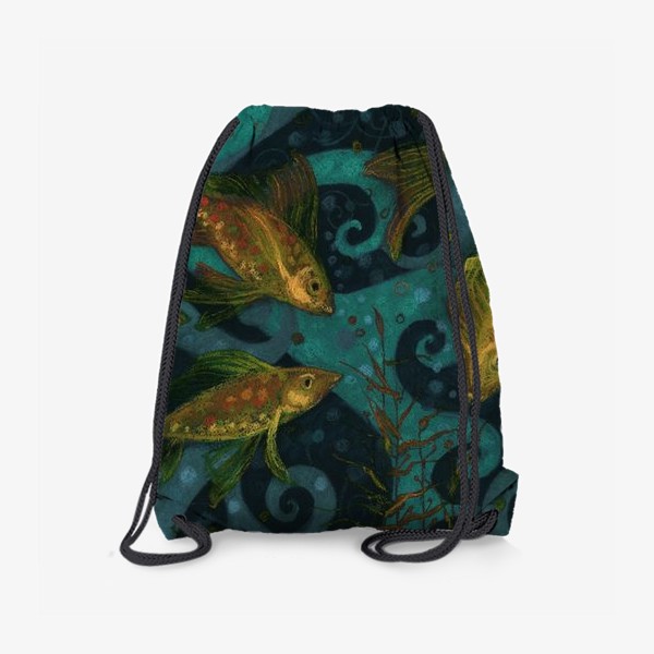 Рюкзак «Золотые Рыбки Черный»