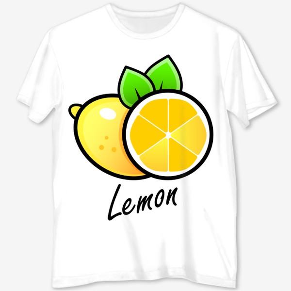 Футболка с полной запечаткой «Лимон»