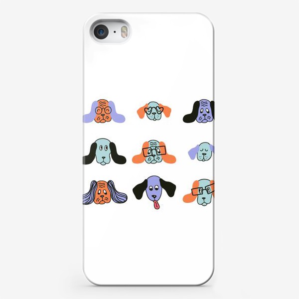 Чехол iPhone «Смешные собачки, гончие и бассеты»