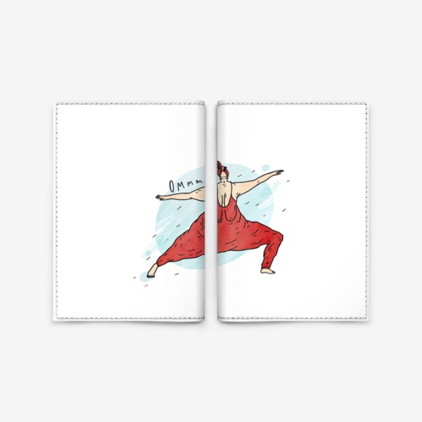 Обложка для паспорта «yoga girl. девушки и йога.»