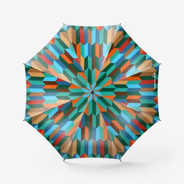 Зонт «Бирюзовый паттерн.Геометрия»