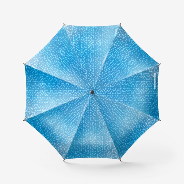 Зонт &laquo;Морской синий паттерн "флажки"&raquo;