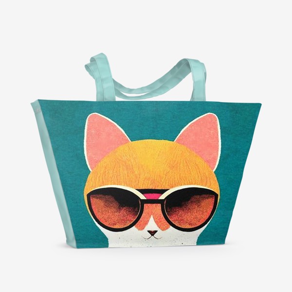 Пляжная сумка «Модный кот»