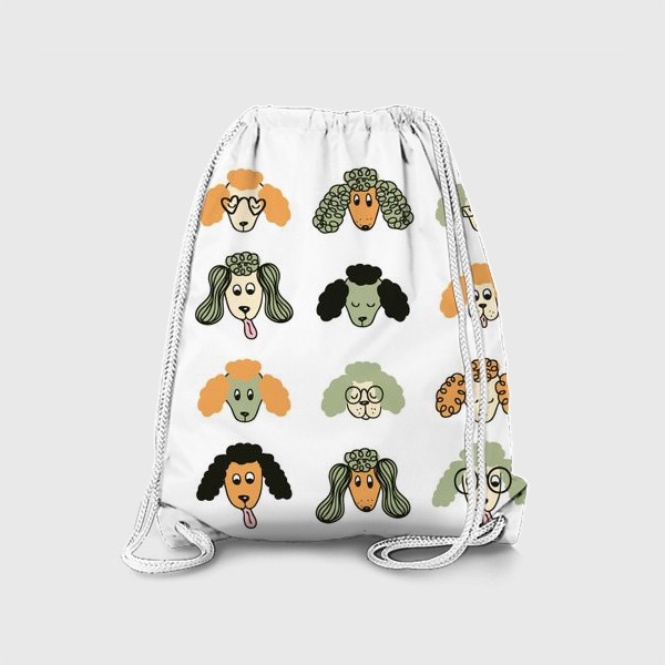 Рюкзак «Смешные собачки, пудели»