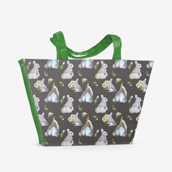 Пляжная сумка «Милые кролики »