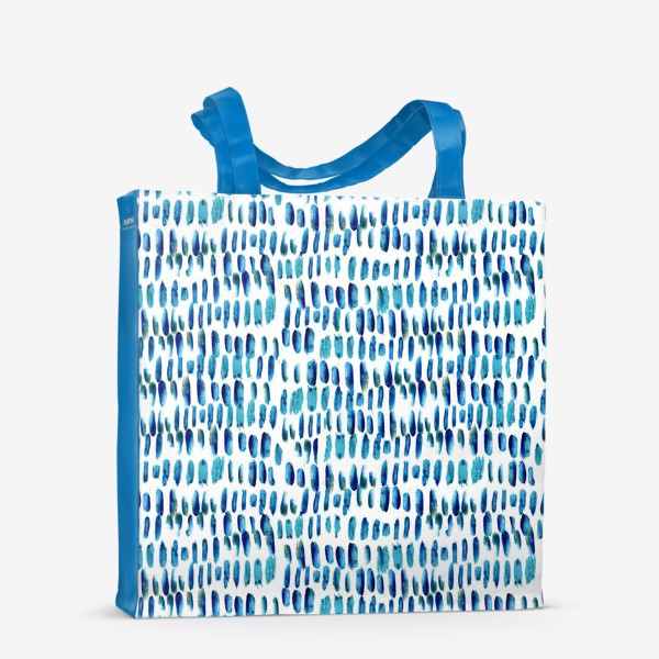 Сумка-шоппер «голубые, морские полоски»