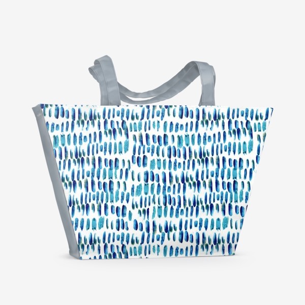 Пляжная сумка «голубые, морские полоски»