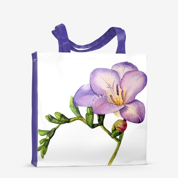 Сумка-шоппер «Фиолетовая фрезия»
