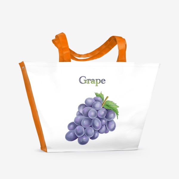 Пляжная сумка «Grape, виноград»