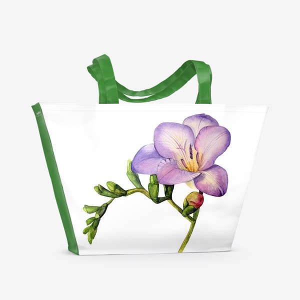 Пляжная сумка «Фиолетовая фрезия»