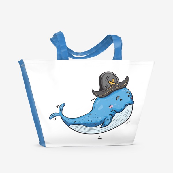 Пляжная сумка «Кит Пират Йо-хо-хо»