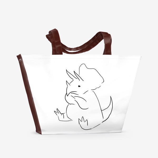 Пляжная сумка «маленький динозавр»