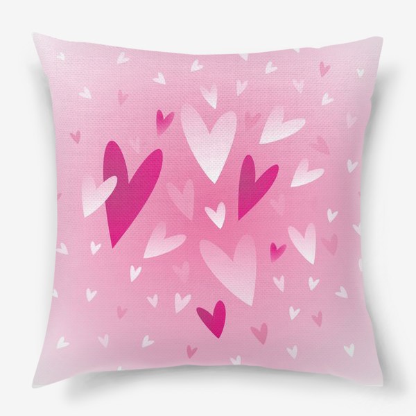 Подушка «Розовые сердца»