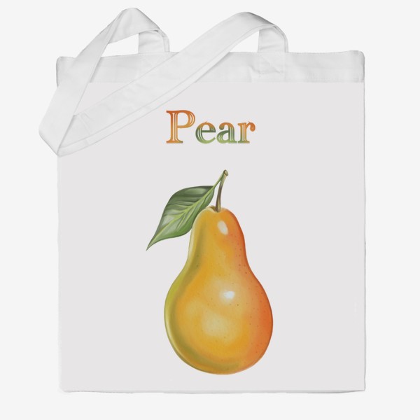 Сумка хб «Pear, груша»