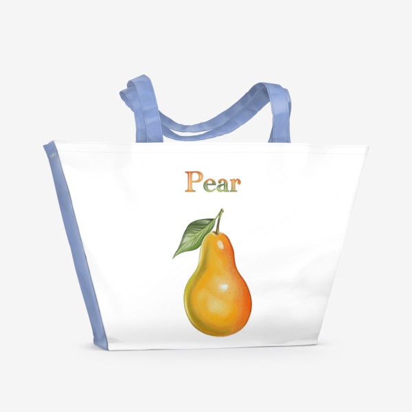 Пляжная сумка &laquo;Pear, груша&raquo;