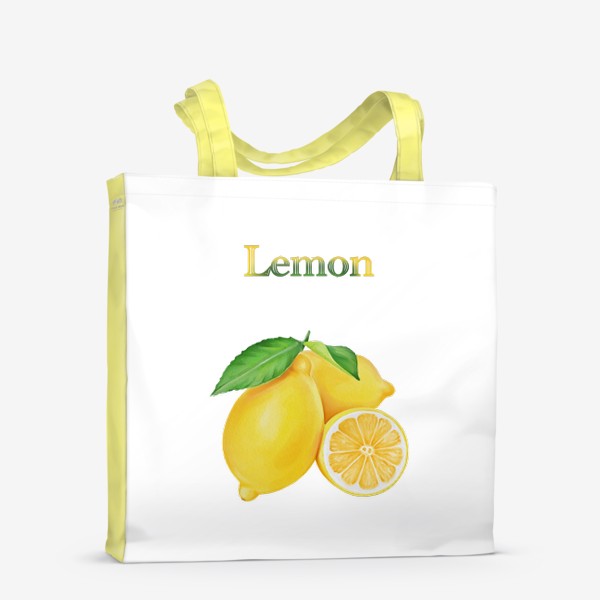 Сумка-шоппер «Lemon, лимон»