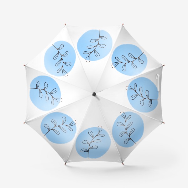 Зонт «Ветка на синем фоне»