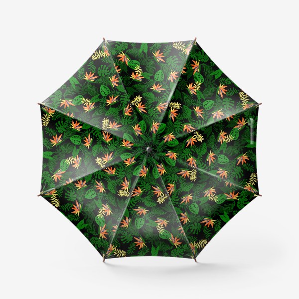 Зонт «Стерлиция и тропические листья»