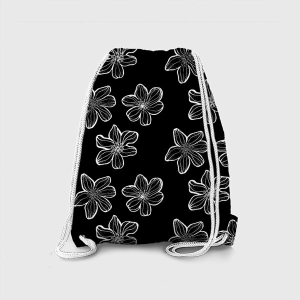 Рюкзак «Белые фэнтези цветы»