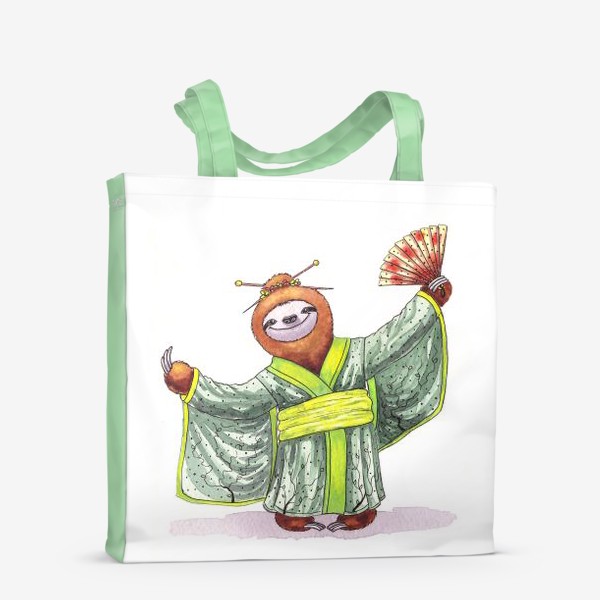 Сумка-шоппер «Ленивец в кимоно»