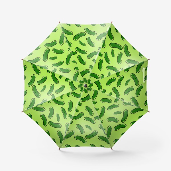 Зонт «Паттерн с огурцом»