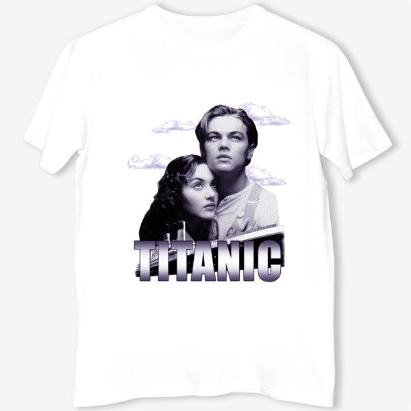 Футболка «Титаник. Та самая футболка из 90х. Леонардо ДиКаприо. Кейт Уинслет. Titanic. 1990»