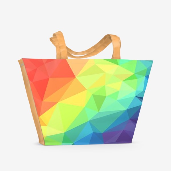 Пляжная сумка «Poligonal Rainbow»
