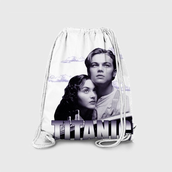 Рюкзак «Титаник. Та самая футболка из 90х. Леонардо ДиКаприо. Кейт Уинслет. Titanic. 1990»