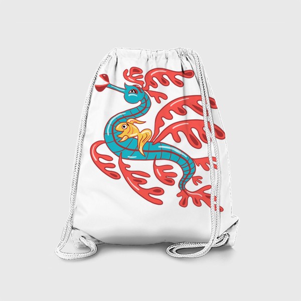 Рюкзак «Морской дракон и рыбка. Коллекция Морские друзья»