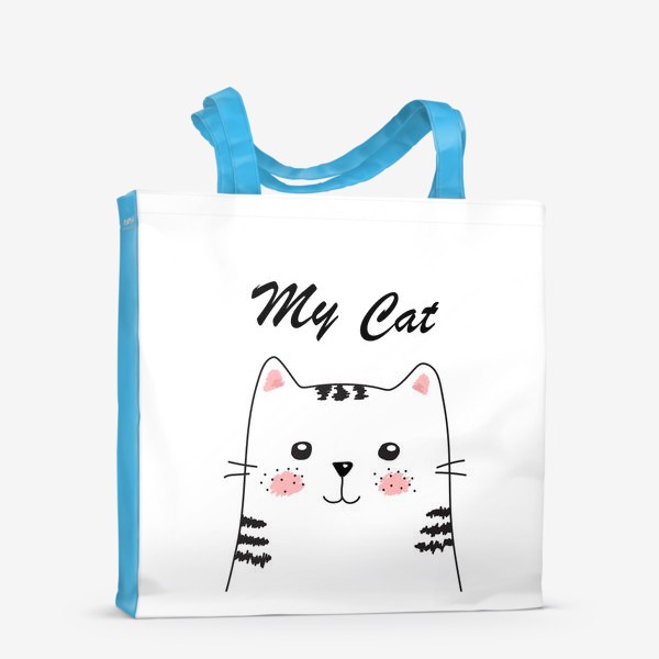 Сумка-шоппер «Мой кот, скетч »