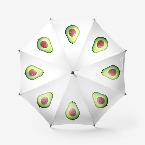 Зонт «Веселый авокадо с улыбкой»