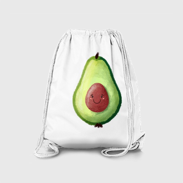 Рюкзак «Веселый авокадо с улыбкой»