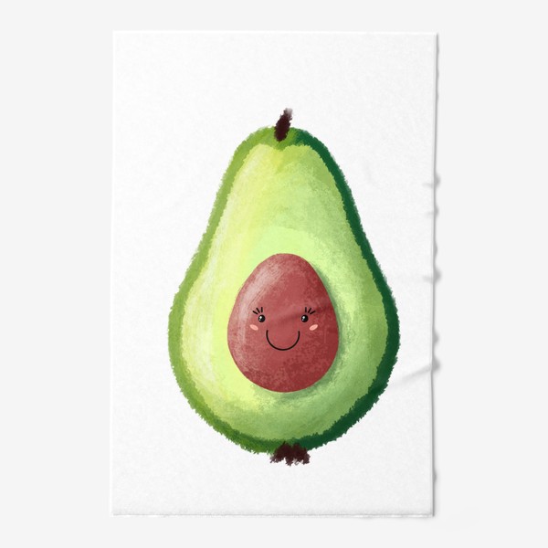 Полотенце «Веселый авокадо с улыбкой»