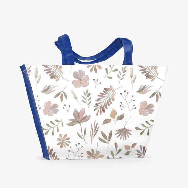 Пляжная сумка «Вечная красота - сухоцветы»