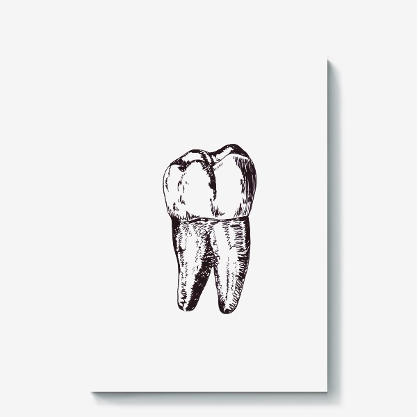 Холст «Зуб рисунок»