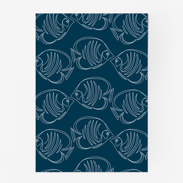 Постер «Рыбки на синем»
