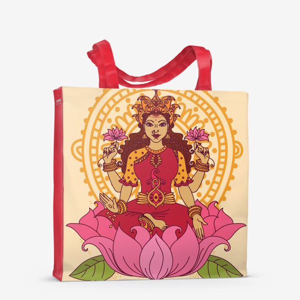 Сумка-шоппер «Богиня Лакшми сидящая»