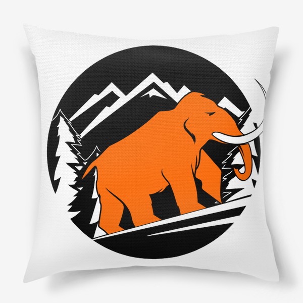 Подушка «Оранжевый мамонт»