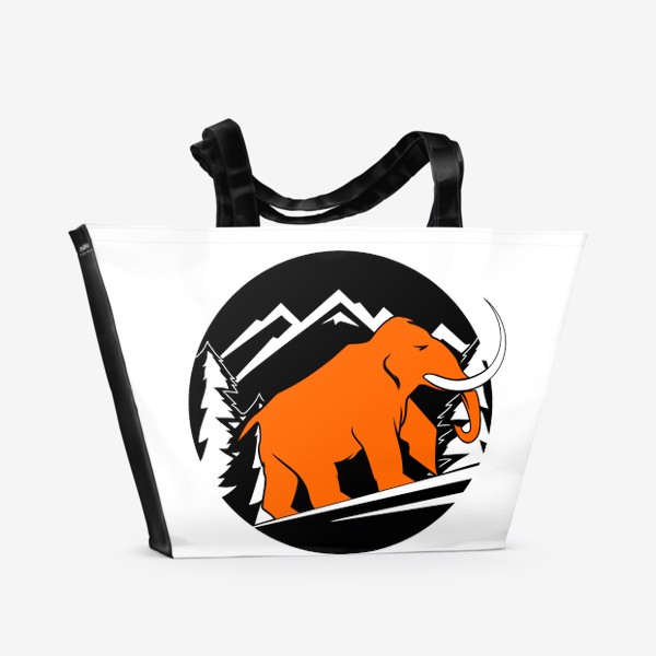 Пляжная сумка «Оранжевый мамонт»